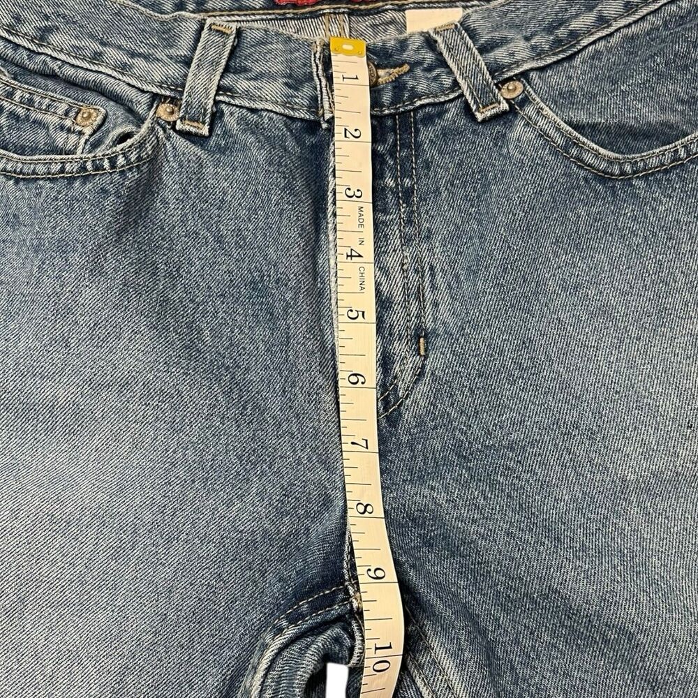 Y2K Bootcut Jeans Size 4 Straight Leg 100% Cotton Vintage Denim Effortless Fit - Picture 7 of 10